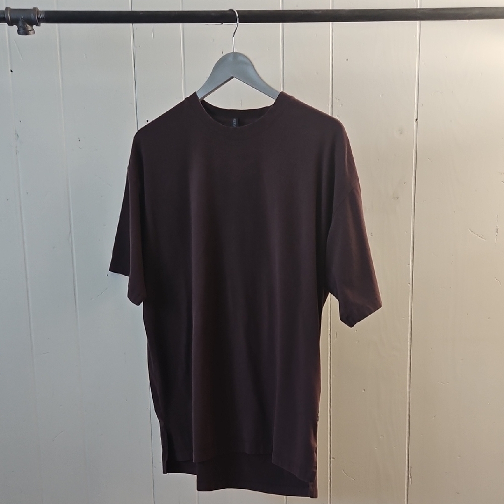 ASRV 0514 Size M Plum CottonPlus™ Oversized Tee